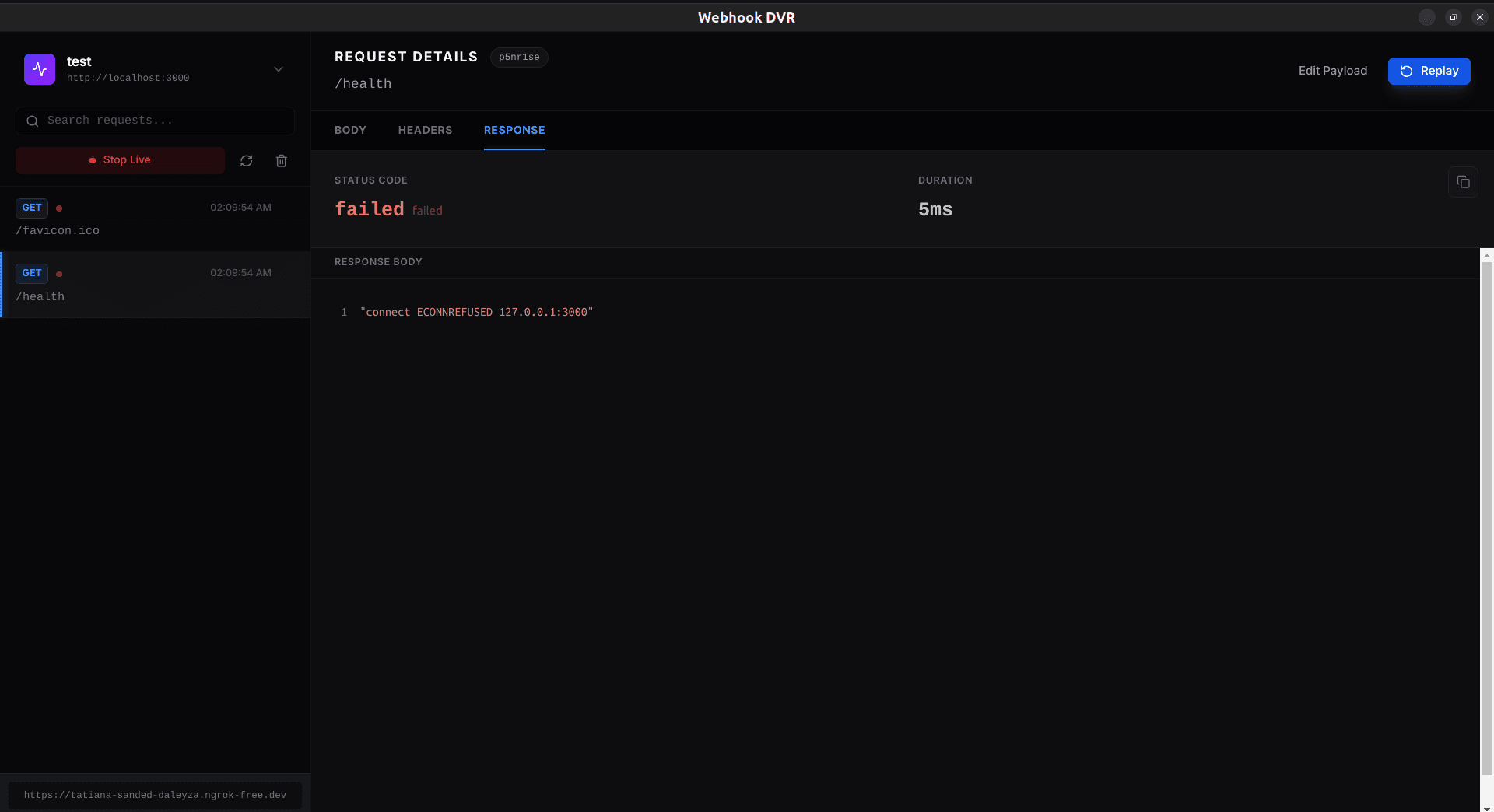 Webhook DVR